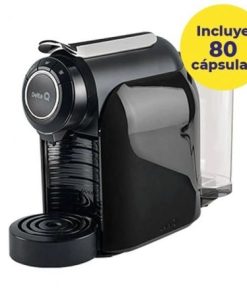 Cafetera de Cápsulas Delta Qool Evolution Negra + 80 cápsulas